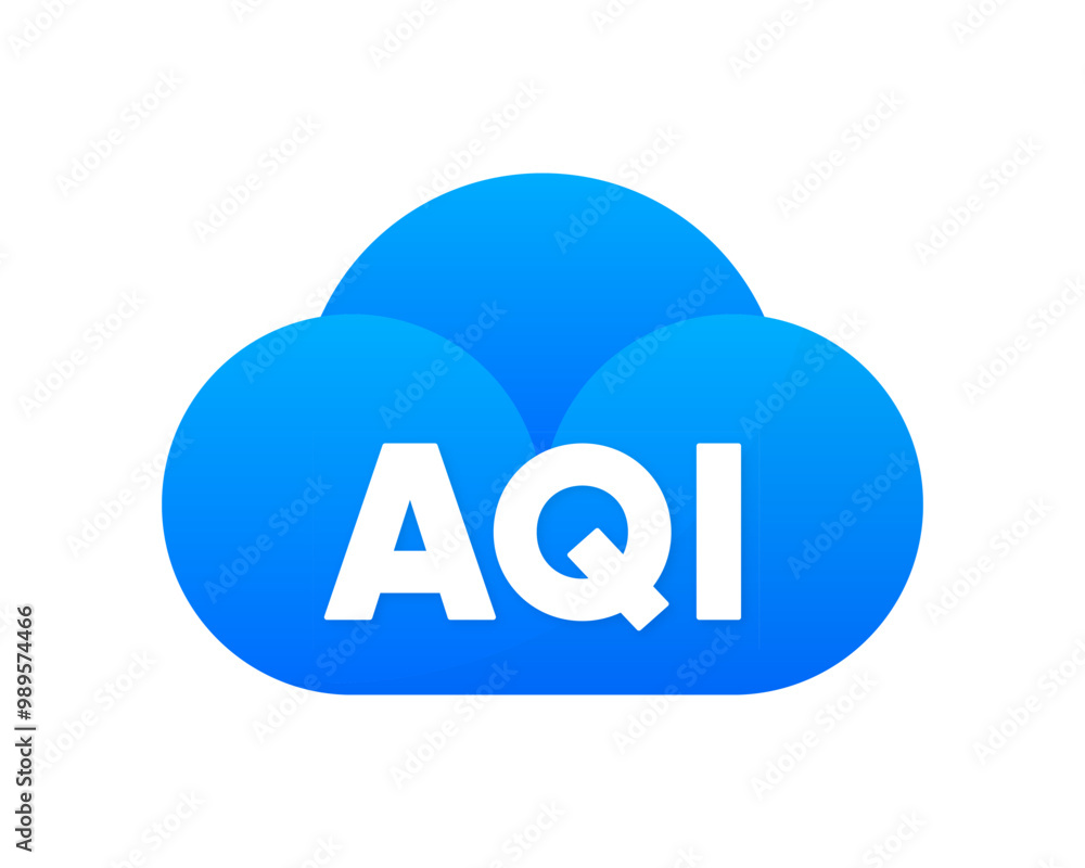 AQI - Air Quality Index scale. Low and High level. Gauge with quality index dial showing. Vector illustration. AQI - Air Quality Index scale. Low and High level. Gauge with quality index dial showing. Vector illustration.