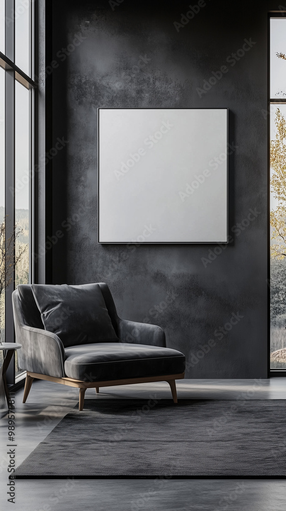 Modern Poster Mockup Scene | Realistic Frame Display in Minimalist Interior, Contemporary Wall Art Showcase Modern Poster Mockup Scene | Realistic Frame Display in Minimalist Interior, Contemporary Wall Art Showcase