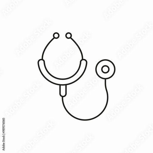 medicine tools stethoscope icon sign vector