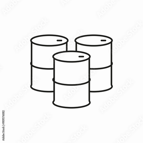 oil barrel icon sign vector