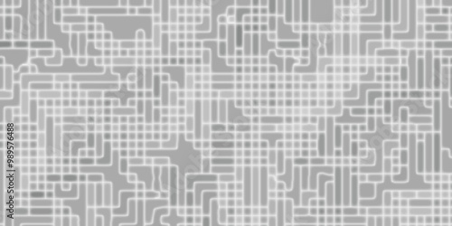 Abstract white light surface artistic technology pipe tube maze painting white and grey pipelines background.