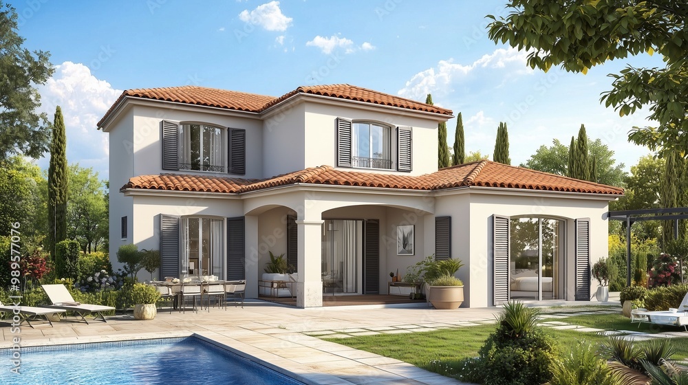 Obraz premium Concept audit et achat immobilier de maison.
