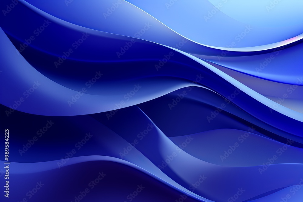 Calm blue waves undulating in a serene abstract design suitable for modern backgrounds Calm blue waves undulating in a serene abstract design suitable for modern backgrounds