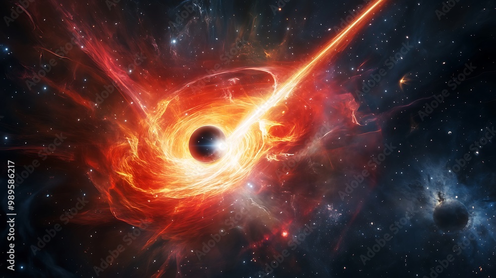 Cosmic Powerhouse: A Quasar's Energetic Dance with Dark Energy and the Cosmic Microwave Background Cosmic Powerhouse: A Quasar's Energetic Dance with Dark Energy and the Cosmic Microwave Background