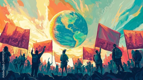 Earth Day Protest Climate Change Rally