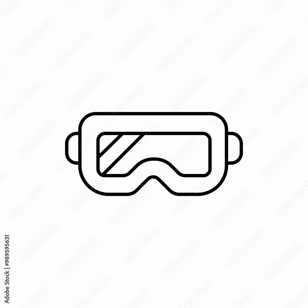 ski goggles icon sign vector ski goggles icon sign vector