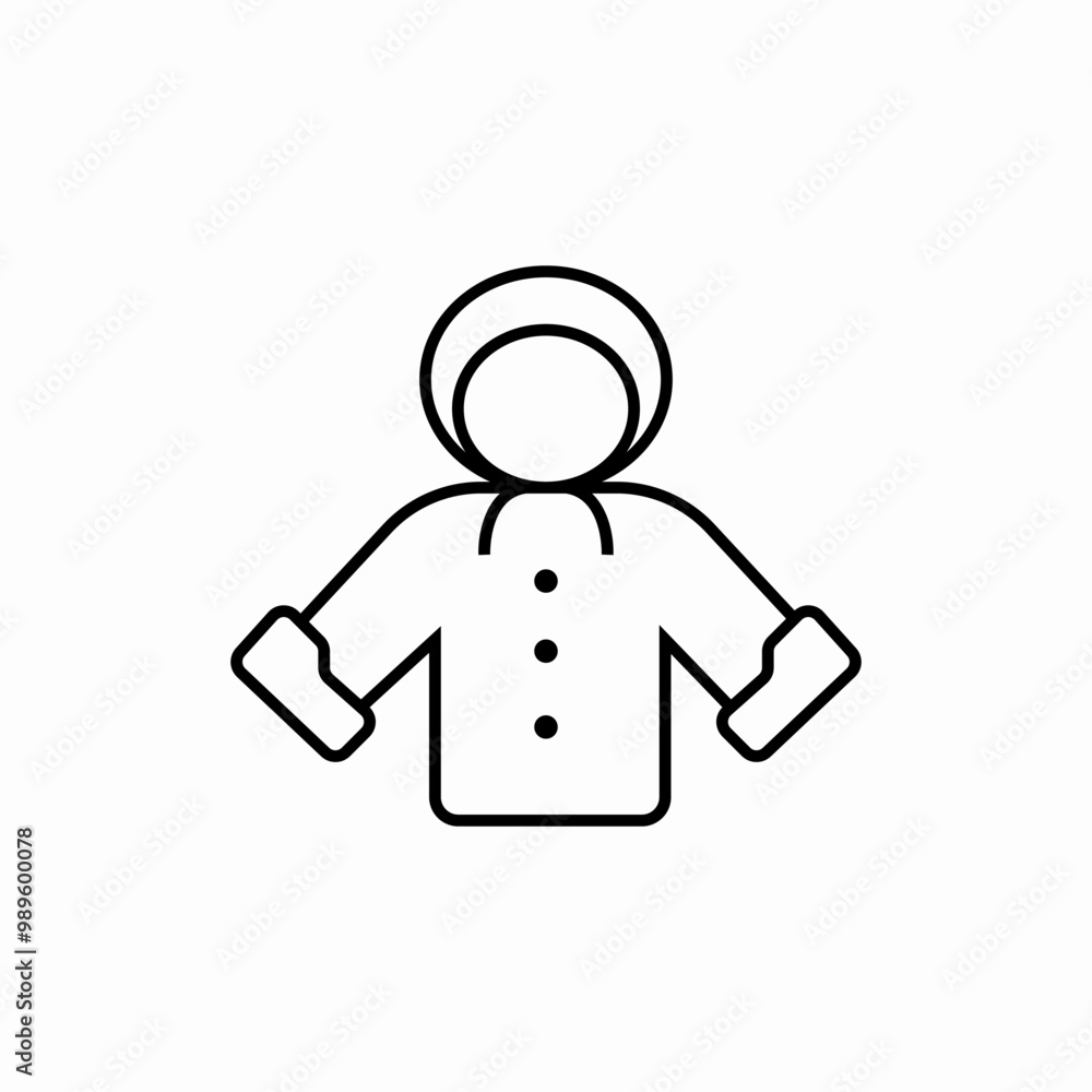 winter cloathing coat icon sign vector winter cloathing coat icon sign vector