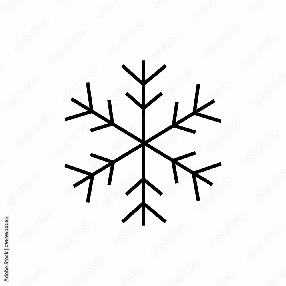 winter snowflake cold icon sign vector winter snowflake cold icon sign vector