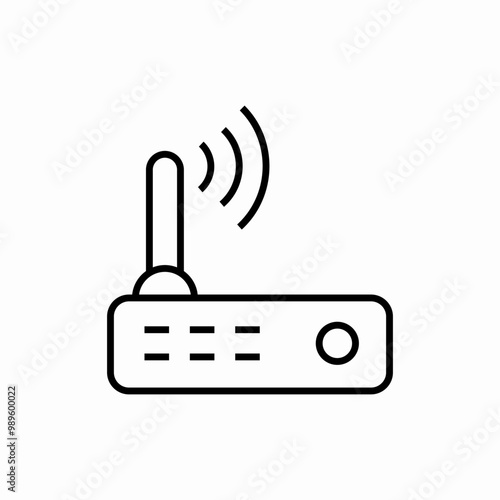wifi smart router icon sign vector