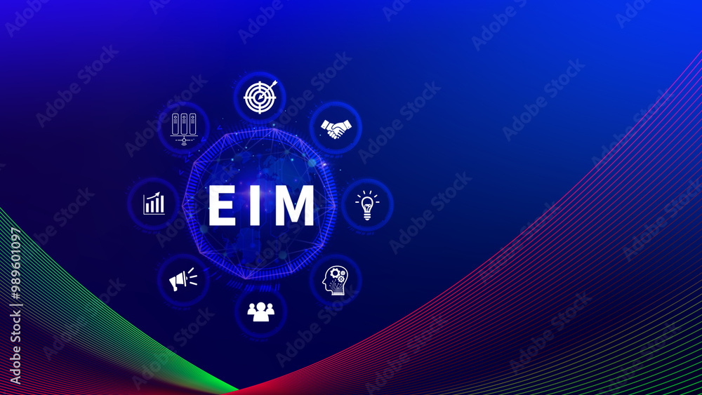 EIM Enterprise information management system, EIM Global Network with Analyzing Technological Data, Efficient Information Management, Network Connection. EIM Enterprise information management system, EIM Global Network with Analyzing Technological Data, Efficient Information Management, Network Connection.