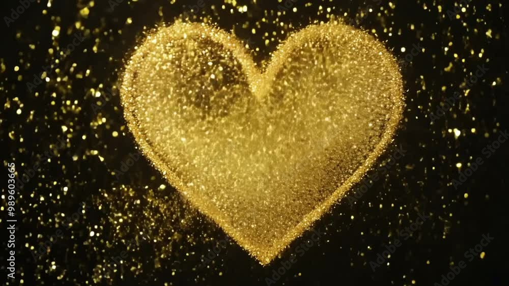 4K, Elegant Heart Particle Animation 4K, Elegant Heart Particle Animation