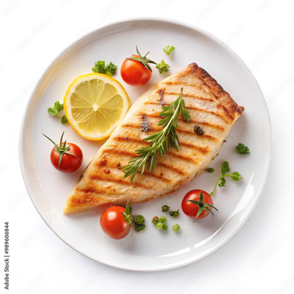 grilled salmon steak with vegetables grilled salmon steak with vegetables