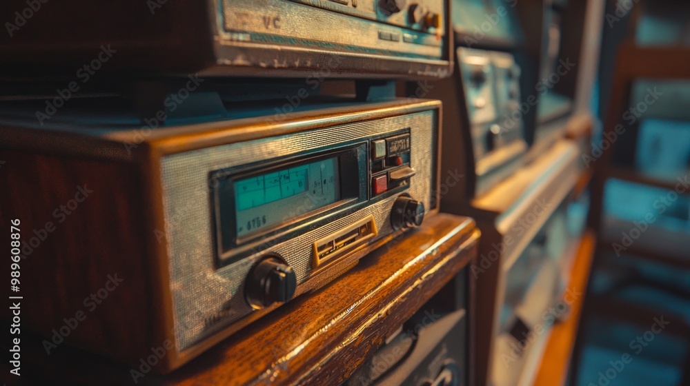 © PaulShlykov - Retro Cassette Player, vintage radio. © PaulShlykov - Retro Cassette Player, vintage radio.