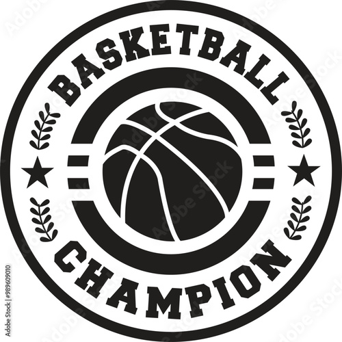 Basketball, Sports, Basketball Player, Champion, Championship, Basketball Game, Team, Name Badge, Vector, Silhouette, Logo