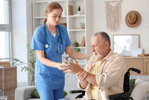 Senior man suffering from P...