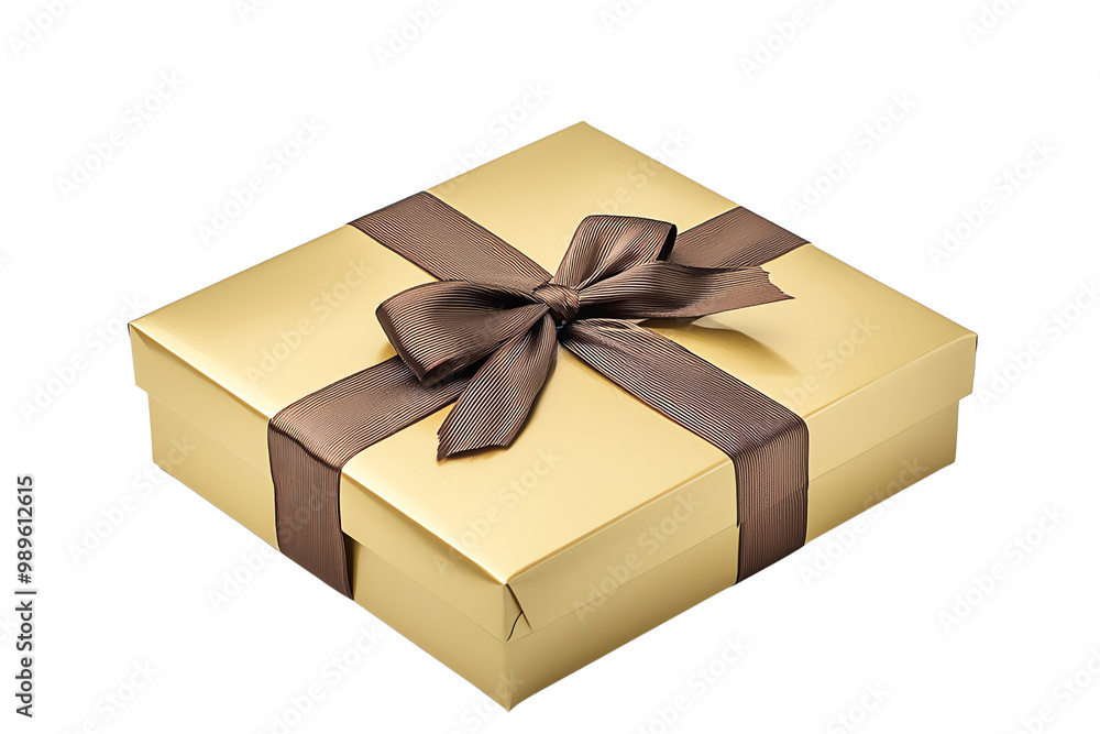 Elegant Gift Box with Ribbon and Bow, Perfect for Special Occasions, Holidays, and Celebrations, Isolated on Transparent Background Elegant Gift Box with Ribbon and Bow, Perfect for Special Occasions, Holidays, and Celebrations, Isolated on Transparent Background