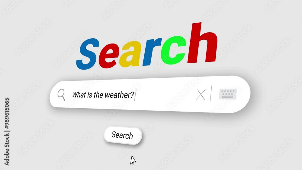 What is the weather? in Search Bar and click on search What is the weather? in Search Bar and click on search