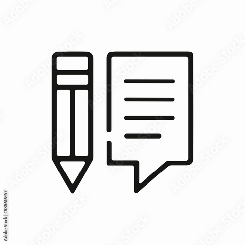 writing lettercomment icon sign vector