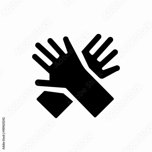 cleaning gloves icon sign vector