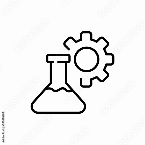 lab setting icon sign vector