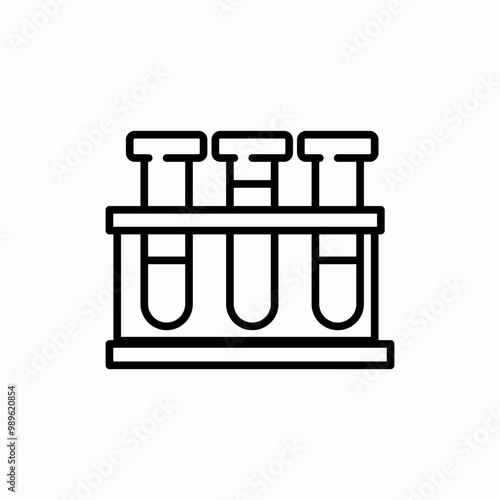 test tube science icon sign vector
