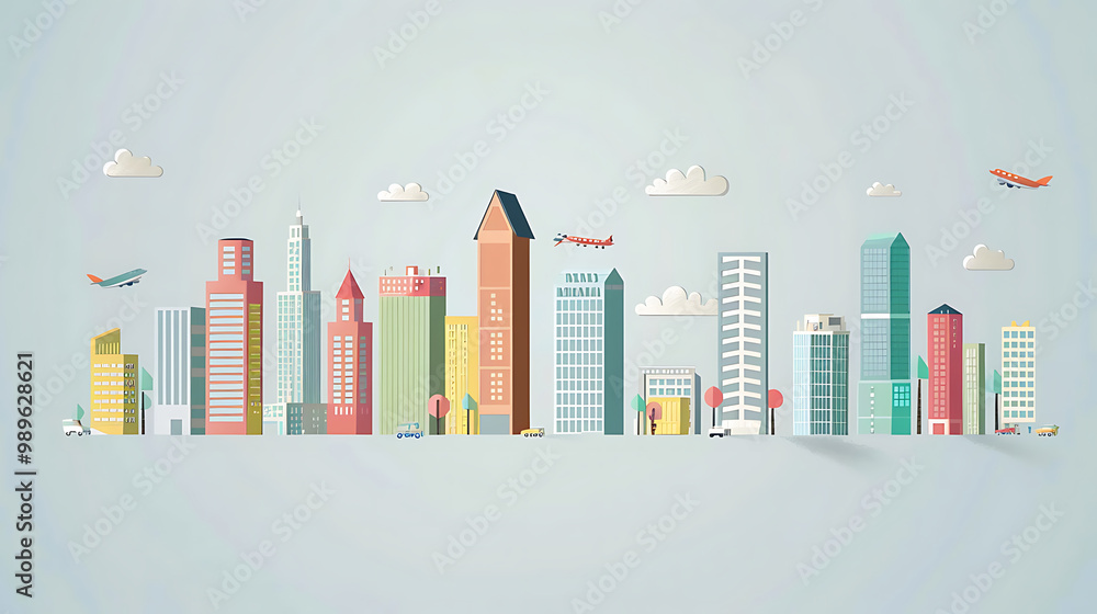 Fototapeta premium city skyline