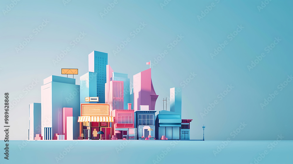 Fototapeta premium city skyline