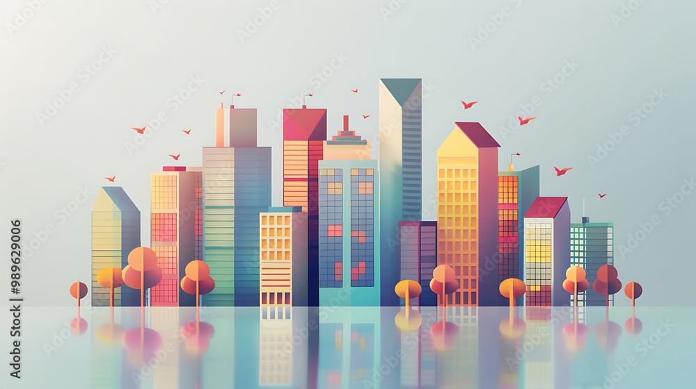Fototapeta premium city skyline