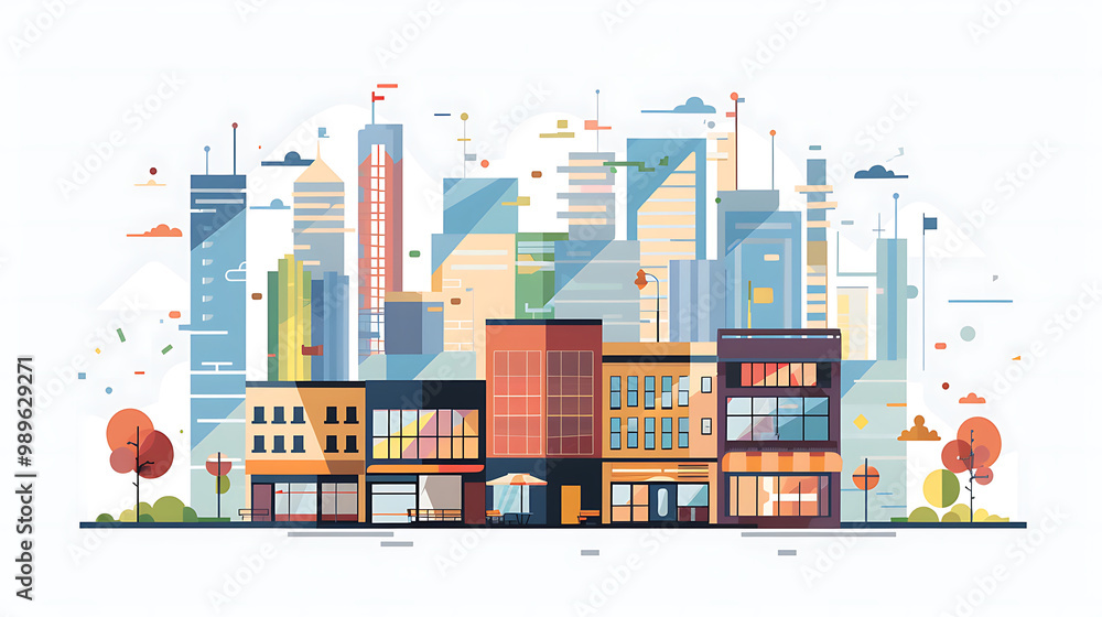 Obraz premium city skyline