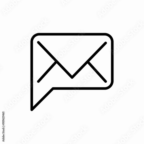 message letter mail icon sign vector