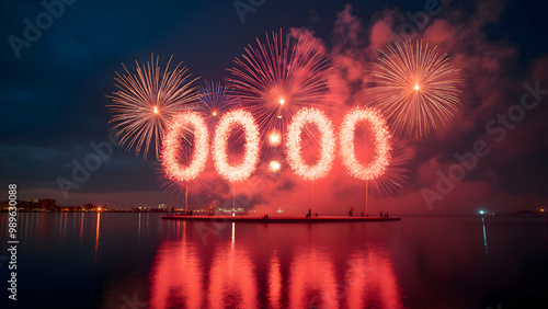 Celebrating New Year’s Eve: Midnight Fireworks Display and Countdown to 2025