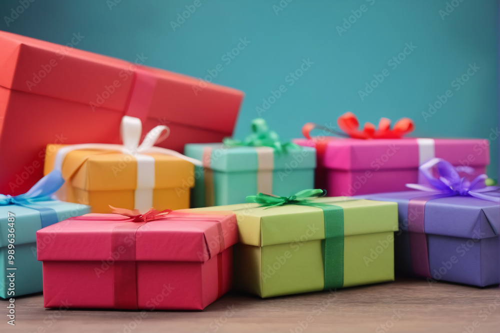 Obraz premium colorful gift boxes