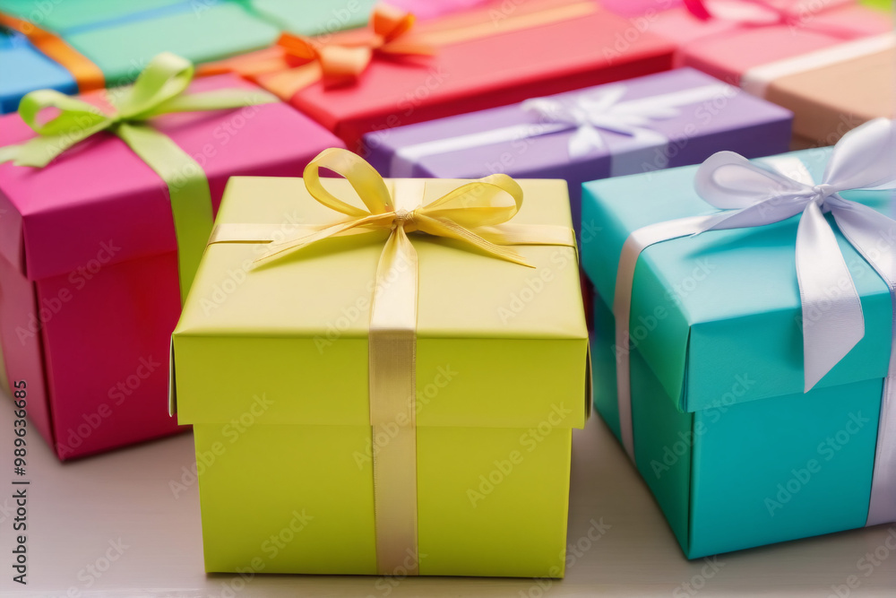 Obraz premium boxes with ribbon