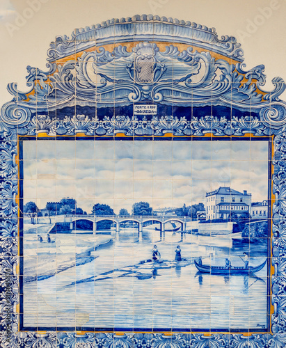 Beautiful old Aveiro train station, Portugal
