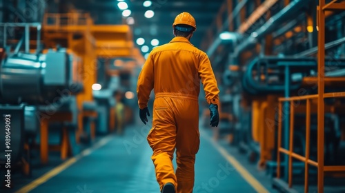 Industrial Worker in a Manufacturing Plant