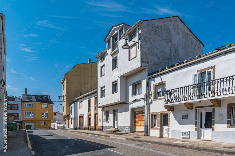 Colorful architecture in the village of San Cibrao, Spain Colorful architecture in the village of San Cibrao, Spain
