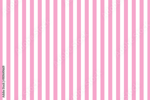 Seamless pink and white vertical stripes pattern.