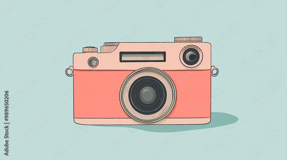 Polaroid style camera. Polaroid Style. Illustration Polaroid style camera. Polaroid Style. Illustration