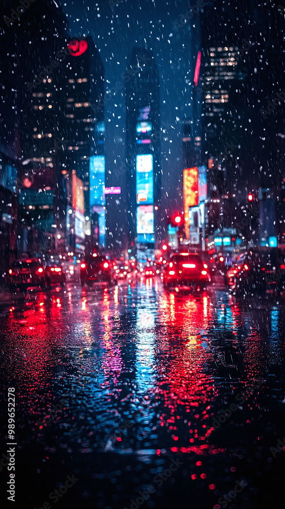 Obraz premium Colorful Cosmic Landscape with Ethereal Nebula and Vibrant Stars in Deep Space