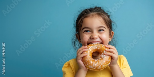 Cute Little Hispanic Girl E...