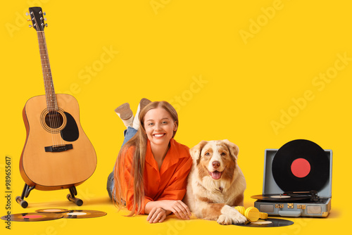 Young woman with Australian...