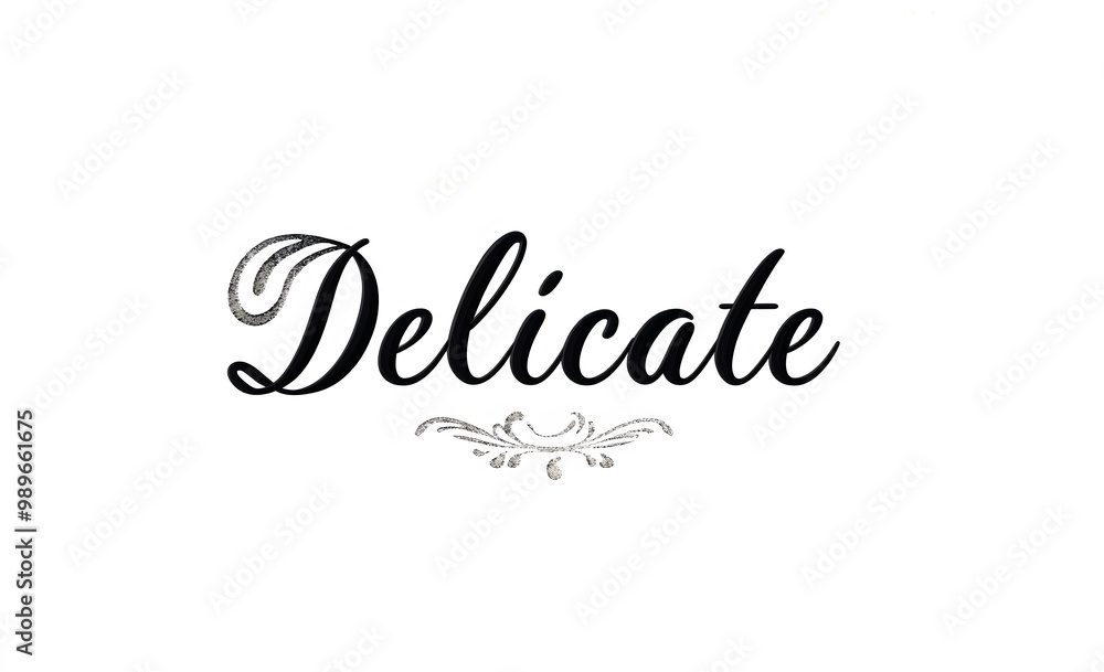 Delicate text on white background Delicate text on white background