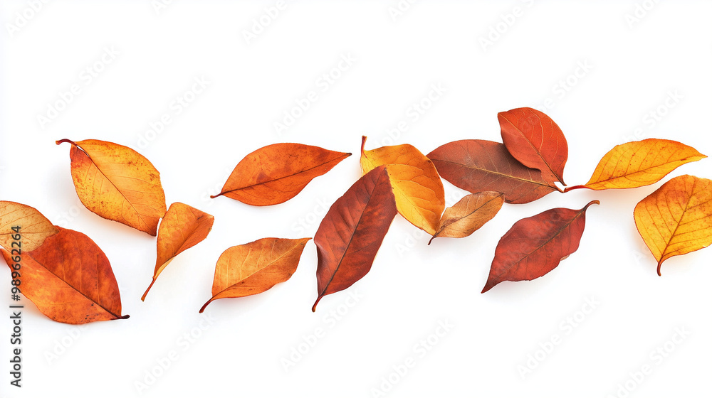 autumn leaves isolated on white autumn leaves isolated on white