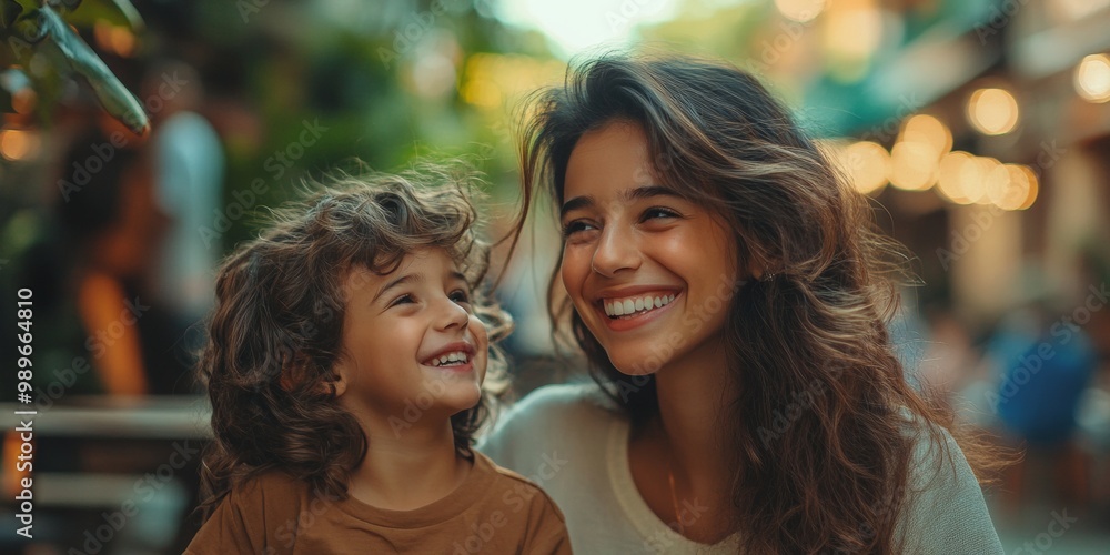Family reunion, parents and children enjoying a joyful moment together, warm smiles, soft background creating a cozy atmosphere Family reunion, parents and children enjoying a joyful moment together, warm smiles, soft background creating a cozy atmosphere