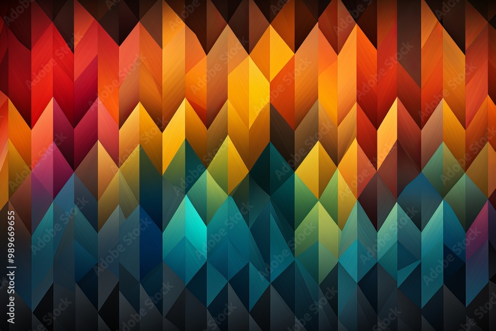 Colorful geometric patterns create a vibrant abstract design with sharp angles and gradients Colorful geometric patterns create a vibrant abstract design with sharp angles and gradients