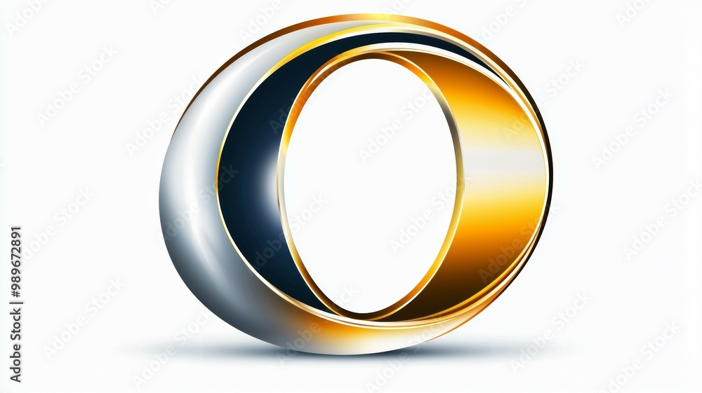 A gold and silver circle with a white background A gold and silver circle with a white background