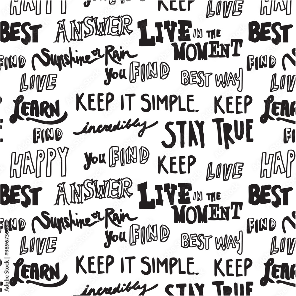 Fototapeta premium Graffiti pattern black and white design