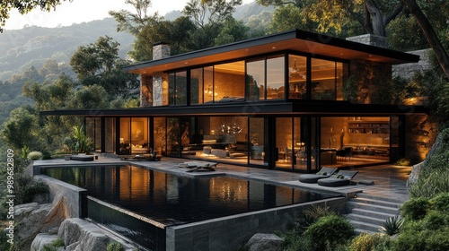 Modern House with Infinity Pool