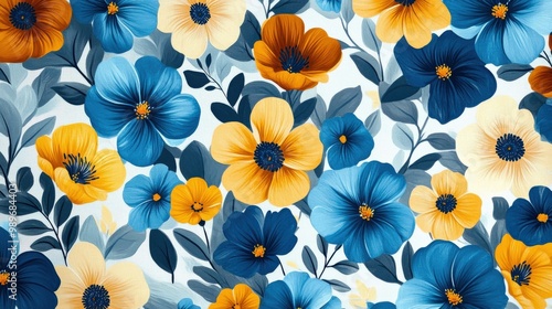 Wallpaper Mural Bold Filipino piña fabric-inspired floral pattern Torontodigital.ca