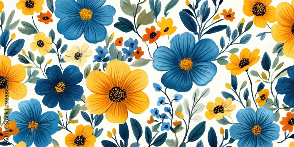 Bold Filipino piña fabric-inspired floral pattern Bold Filipino piña fabric-inspired floral pattern